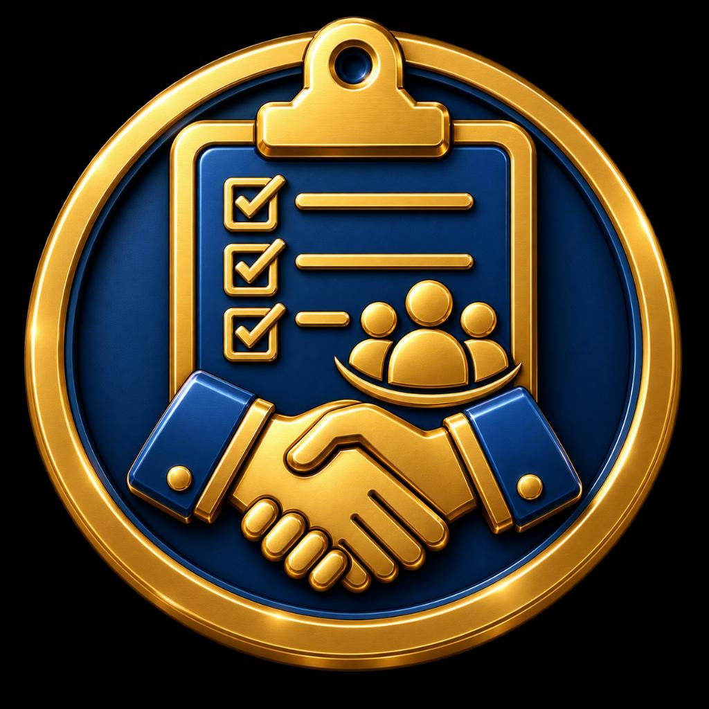Project Manager and CRM small business software icon